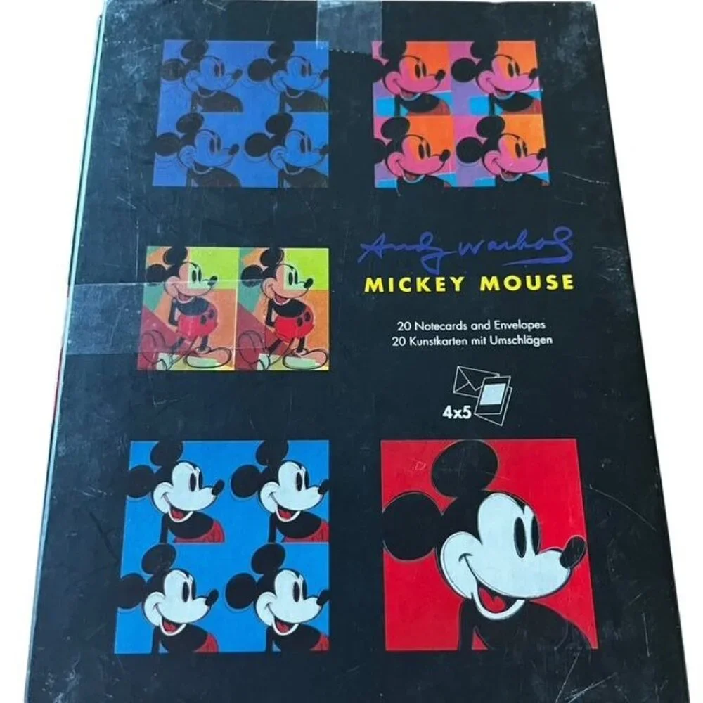 Andy Warhol Mickey Mouse Notecards Boxed Set